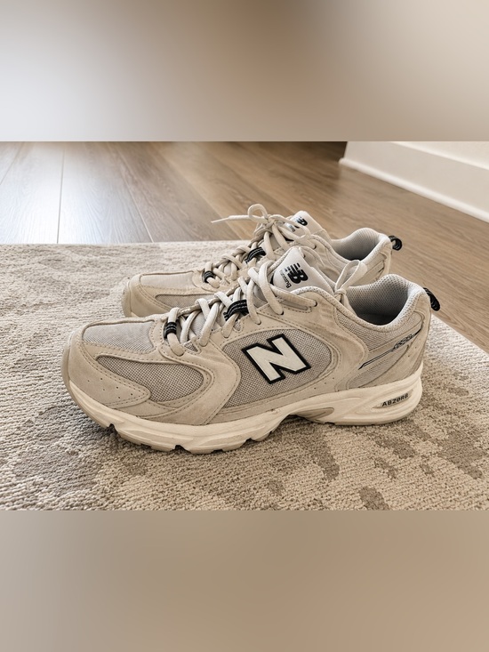 New Balance Shoes - New Balance Light Gray and White Sneakers